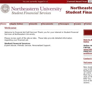 northeastern financial aid deadlines