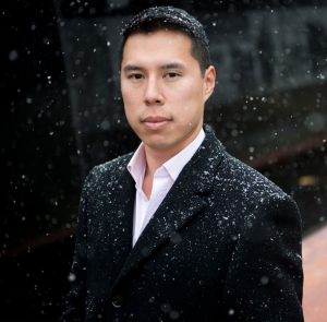Headshot of a male law school student at Northeastern University.